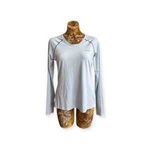 Women's Light Blue Long Sleeve Top